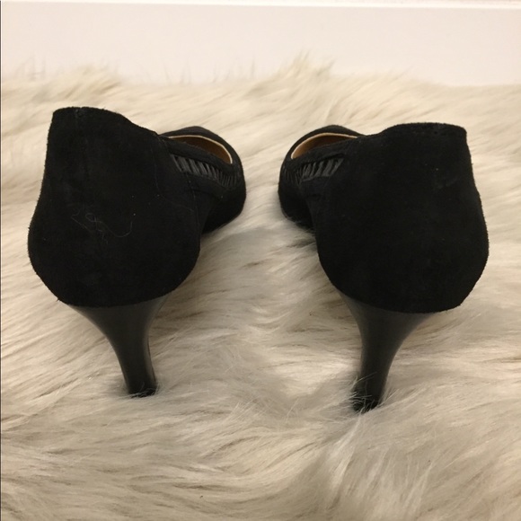NEW never worn Franco Sarto black suede heels - Picture 4 of 6